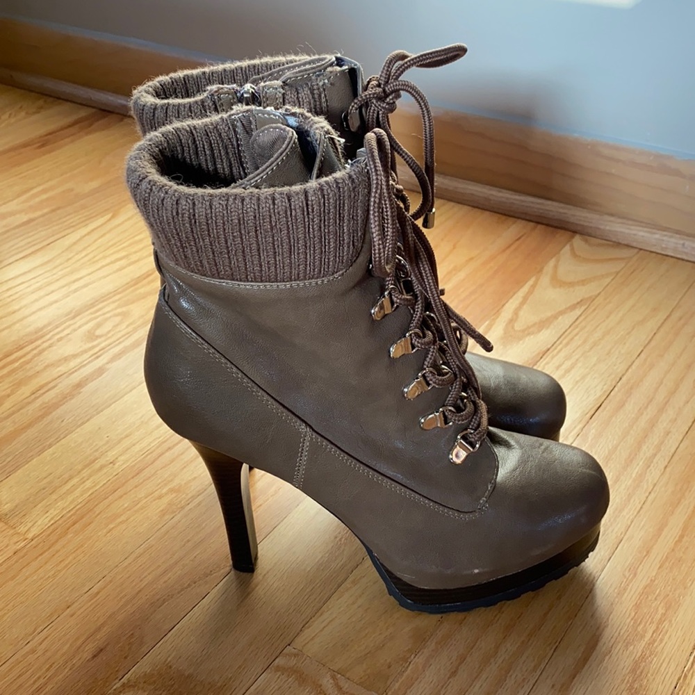 JLo Brown Heel Boots